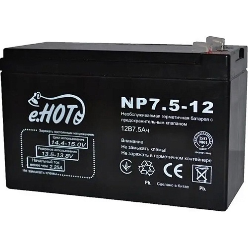 Акумулятор Enot NP7-12 AGM 12V (12V/7.5Ah/90Wh) - придбати в Дніпрі, Україні: ціна, характеристики | інтернет-магазин TOUCH