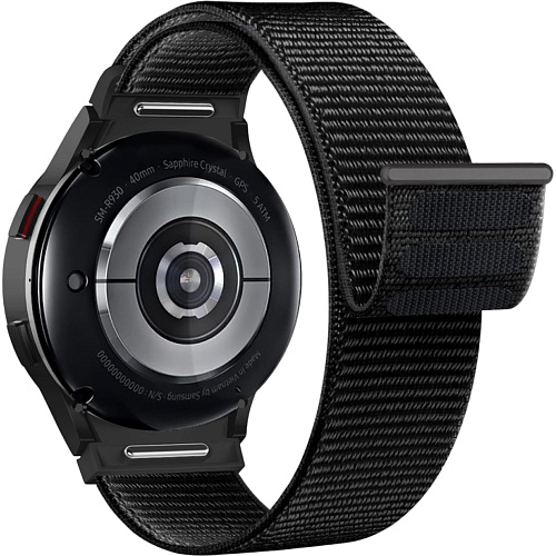 Ремешок ArmorStandart Nylon Band для Samsung Galaxy Watch 7/FE/6/6 Classic/5/5 Pro/4/4 Classic Black (ARM86847)