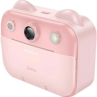 Детская фотокамера Hoco DV204 Dual Camera Printing Pink