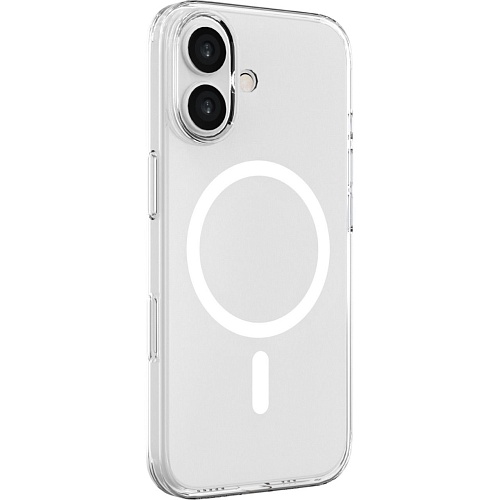 Чехол iLera GhostCase Camera Button with MagSafe для Apple iPhone 17 Transparent (ILGCAClCaBk17)