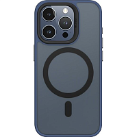 Чехол Blueo Frosted Anti-Drop with MagSafe для Apple iPhone 15 Pro Dark Blue (BK5934-I15PDB)