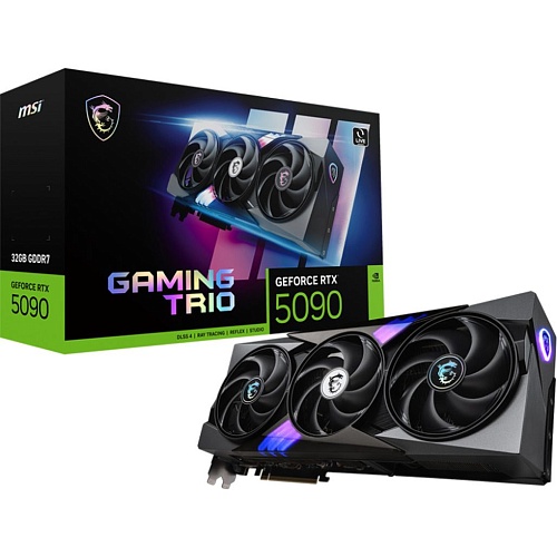 Відеокарта MSI GeForce RTX 5090 GAMING TRIO 32GB (G5090-32GTC) EU - придбати в Дніпрі, Україні: ціна, характеристики | інтернет-магазин TOUCH