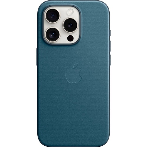 Чехол Apple FineWoven Case with MagSafe для iPhone 15 Pro Pacific Blue (MT4Q3ZM/A) Чехол Apple FineWoven Case with MagSafe для iPhone 15 Pro Pacific Blue (MT4Q3ZM/A)