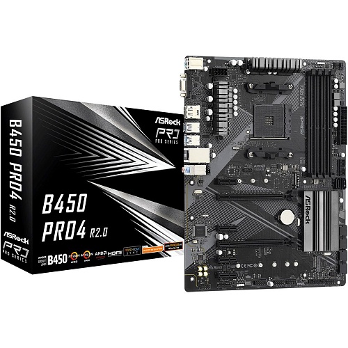 Материнская плата ASRock B450 Pro4 R2.0 