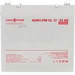 Аккумулятор LogicPower Silver GEL 12V (12V/55Ah/660Wh) (15364)