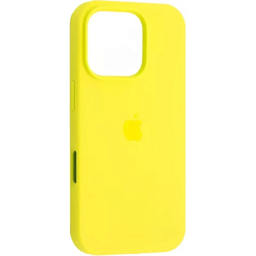 Чехол Silicone Case для Apple iPhone 16 Pro Yellow AA