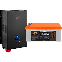Источник бесперебойного питания (ИБП) LogicPower LPE-W-PSW-5000VA + АКБ LiFePO4 LCD 25.6V - 230Ah BMS 200A/100A (22638)