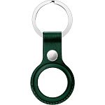 Чехол для поисковой метки Apple AirTag Leather Key Ring (Dark Green) HC