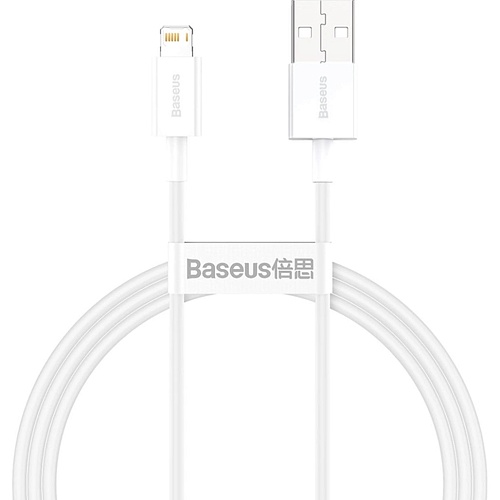 Кабель Baseus Superior Series Fast Charging Lightning 2.4A 1m White (CALYS-A02) - придбати в Дніпрі, Україні: ціна, характеристики | інтернет-магазин TOUCH