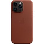 Чехол Leather Case with MagSafe для Apple iPhone 14 Pro Max Umber AAA