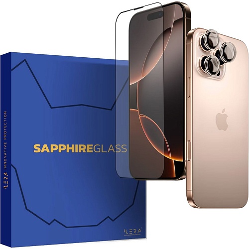 Защитное стекло iLera Sapphire Ultra + Glass для Apple iPhone 16 Pro Max (iLSPDL+16PRMAX)