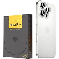 Защитное стекло на камеру iLera FocusPro Lens для Apple iPhone 16 Pro/16 Pro Max White Titanium (iLFPWT16PR) Защитное стекло на камеру iLera FocusPro Lens для Apple iPhone 16 Pro/16 Pro Max White Titanium (iLFPWT16PR)