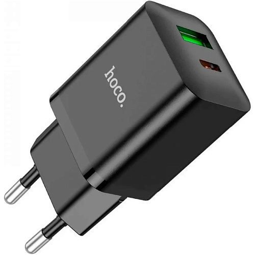 Мережевий зарядний пристрій Hoco N28 Founder 20W USB-C + USB Black - придбати в Дніпрі, Україні: ціна, характеристики | інтернет-магазин TOUCH Мережевий зарядний пристрій Hoco N28 Founder 20W USB-C + USB Black - придбати в Дніпрі, Україні: ціна, характеристики | інтернет-магазин TOUCH