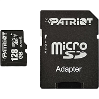Карта пам'яті Patriot LX microSDHC 128GB UHS-I Class 10 + SD адаптер (PSF128GMCSDXC10) - придбати в Дніпрі, Україні: ціна, характеристики | інтернет-магазин TOUCH