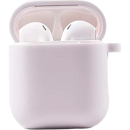 Чехол Silicone Case + Carabine для Apple AirPods White