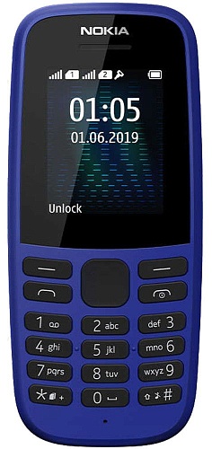 Мобільний телефон Nokia 105 (2019) Dual Sim (Blue) UA-UCRF - придбати в Дніпрі, Україні: ціна, характеристики | інтернет-магазин TOUCH