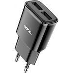 Сетевое зарядное устройство Hoco C88A 2-USB Black