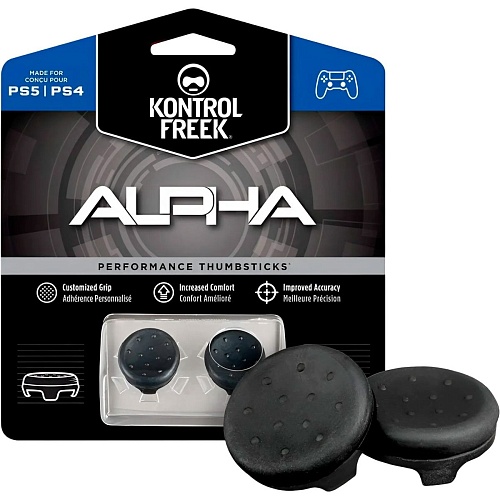 Накладки на стіки KontrolFreek Alpha Black 2-pack для PS4/PS5 (B00O4FOB3O) - придбати в Дніпрі, Україні: ціна, характеристики | інтернет-магазин TOUCH