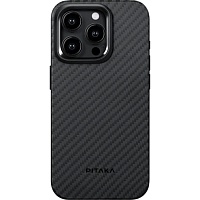 Чехол Pitaka MagEZ Case Pro 4 1500D Twill для Apple iPhone 15 Pro Black/Grey (KI1501P)