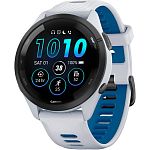 Смарт-годинник Garmin Forerunner 265 Black Bezel with Whitestone Case and Whitestone/Tidal Blue Silicone Band (010-02810-01)
