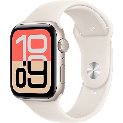 Смарт-годинник Apple Watch SE 3 GPS 44mm Starlight Aluminum Case with Starlight Sport Band M/L (MEHJ4) - придбати в Дніпрі, Україні: ціна, характеристики | інтернет-магазин TOUCH