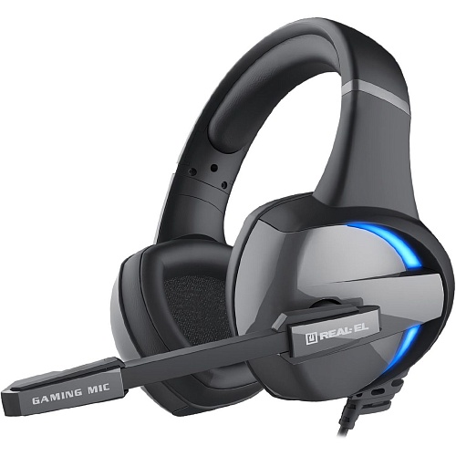 Ігрові навушники REAL-EL GDX-7620 Black (EL124100045) - придбати в Дніпрі, Україні: ціна, характеристики | інтернет-магазин TOUCH