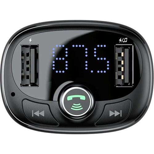 FM-трансмиттер Baseus FM Launcher S-09 2.4A 2хUSB-A Black (CCMT000301)