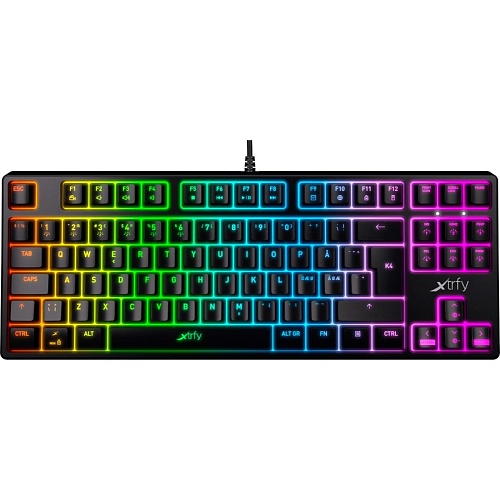 Клавіатура Xtrfy K4 TKL RGB Kailh Red UA Black (XG-K4-RGB-TKL-R-UKR) - придбати в Дніпрі, Україні: ціна, характеристики | інтернет-магазин TOUCH