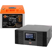 Источник бесперебойного питания (ИБП) LogicPower B1500 + LiFePO4 640Wh (24460)
