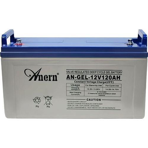 Акумулятор Anern GEL 12V (12V/120Ah/1440Wh) (AN-GEL12-120) - придбати в Дніпрі, Україні: ціна, характеристики | інтернет-магазин TOUCH