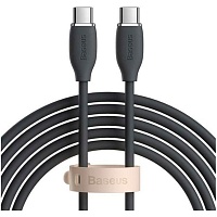 Кабель Baseus Jelly Liquid Silica Gel Fast Charging Data Cable USB-C to USB-C 100W 2m Black (CAGD030101)