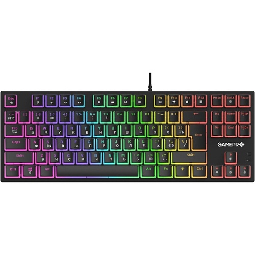 Клавиатура GamePro MK80B Blue Switch RGB USB Black