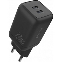Мережевий зарядний пристрій Proove Silicone Power 40W USB-C/USB-C Black (WCSP4020001) - придбати в Дніпрі, Україні: ціна, характеристики | інтернет-магазин TOUCH Мережевий зарядний пристрій Proove Silicone Power 40W USB-C/USB-C Black (WCSP4020001) - придбати в Дніпрі, Україні: ціна, характеристики | інтернет-магазин TOUCH