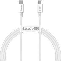 Кабель Baseus Superior Series Fast Charging USB-С to USB-С 100W 2m White (CATYS-C02) Кабель Baseus Superior Series Fast Charging USB-С to USB-С 100W 2m White (CATYS-C02)
