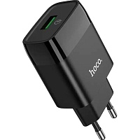 Сетевое зарядное устройство Hoco C72Q Glorious 18W Black (732507)