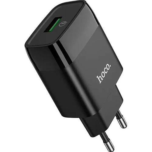 Мережевий зарядний пристрій Hoco C72Q Glorious 18W Black (732507) - придбати в Дніпрі, Україні: ціна, характеристики | інтернет-магазин TOUCH