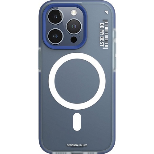 Чехол Blueo Dual Color Matte with MagSafe для Apple iPhone 15 Pro Max Dark Blue (B46-I15PMDBL) Чехол Blueo Dual Color Matte with MagSafe для Apple iPhone 15 Pro Max Dark Blue (B46-I15PMDBL)