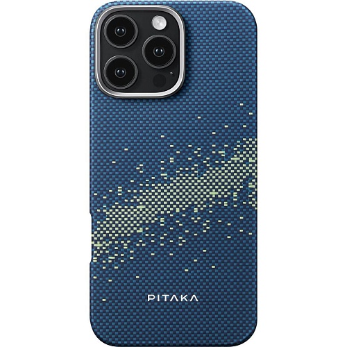 Чехол Pitaka Tactile Woven Case StarPeak MagEZ для Apple iPhone 16 Pro Milky Way Galaxy (KI1601PMYG)