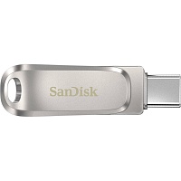 USB флеш-накопичувач SanDisk Ultra Dual Drive Luxe 128GB USB-А + USB-C Silver (SDDDC4-128G-G46) - придбати в Дніпрі, Україні: ціна, характеристики | інтернет-магазин TOUCH