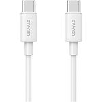 Кабель Usams US-SJ711 USB-C to USB-C 60W 1m White (SJ711USB02)