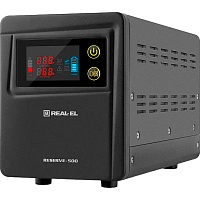 Источник бесперебойного питания (ИБП) REAL-EL Reserve-500 (EL122100003) Источник бесперебойного питания (ИБП) REAL-EL Reserve-500 (EL122100003)