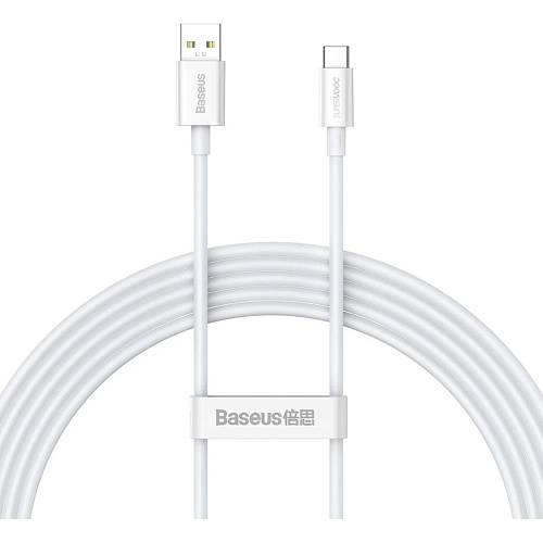 Кабель Baseus Superior Series SUPERVOOC USB-A to USB-C 65W 2m White (CAYS001002) - придбати в Дніпрі, Україні: ціна, характеристики | інтернет-магазин TOUCH
