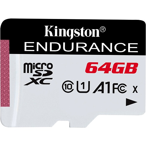 Карта памяти Kingston 64GB microSDXC High Endurance UHS-I U1 A1 (SDCE/64GB)