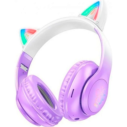 Наушники Hoco W42 Cat Ear Purple Grape (795854)
