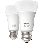 Розумна лампочка Philips Hue E27 White and Color 2шт (8718699673284)