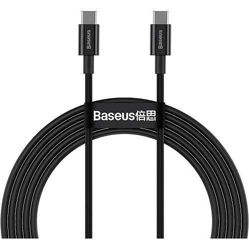 Кабель Baseus Superior Series Fast Charging PD USB-С to USB-С 2m 100W Black (CATYS-C01) - придбати в Дніпрі, Україні: ціна, характеристики | інтернет-магазин TOUCH