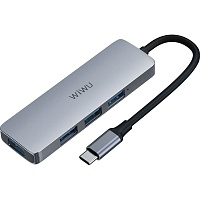 USB-хаб WiWU Alpha 440 Pro 4-in-1 USB-C - придбати в Дніпрі, Україні: ціна, характеристики | інтернет-магазин TOUCH