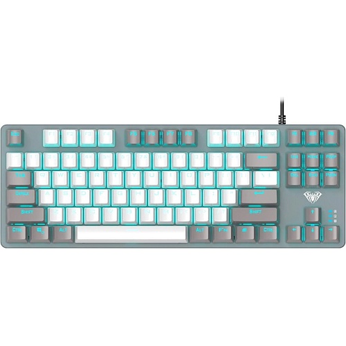 Клавиатура Aula F3287 Keycap KRGD Blue Switch UA Grey/White (6948391240954)