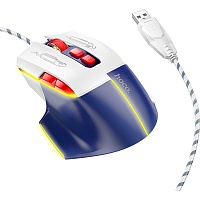 Мышь Hoco GM31 Overlord Luminous White/Blue Мышь Hoco GM31 Overlord Luminous White/Blue