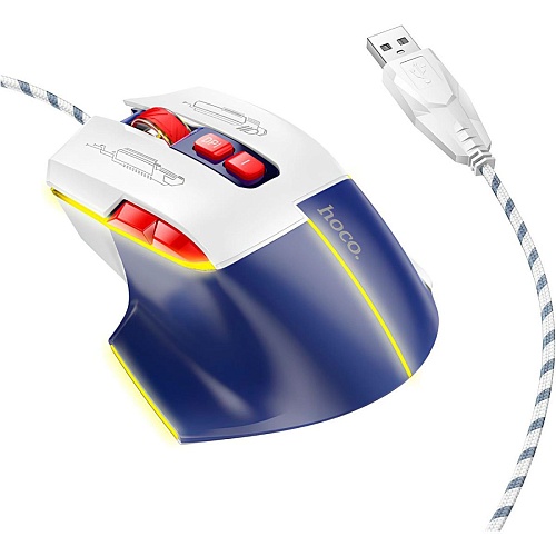 Миша Hoco GM31 Overlord Luminous White/Blue - придбати в Дніпрі, Україні: ціна, характеристики | інтернет-магазин TOUCH